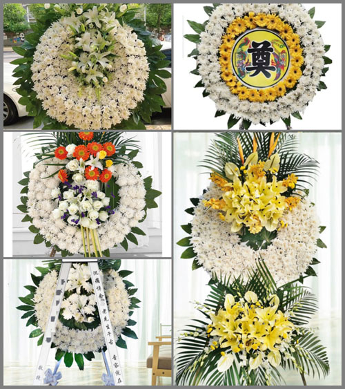 四川成都崇州市王场镇板槽村花圈速递